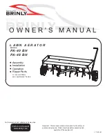 Brinly PA-40 BH Assembly/Installation/Operating Instructions preview