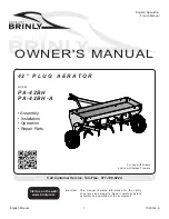 Brinly PA-42BH Owner'S Manual preview