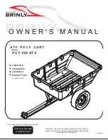 Brinly PCT-100 ATV Owner'S Manual предпросмотр