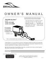 Предварительный просмотр 1 страницы Brinly PolyVAC System LVS-33 BH Owner'S Manual