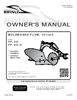 Предварительный просмотр 1 страницы Brinly PP-510 Owner'S Manual