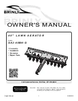 Предварительный просмотр 1 страницы Brinly SA2-40BH-G Owner'S Manual