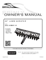 Preview for 1 page of Brinly SA2-40BH1-G Owner'S Manual