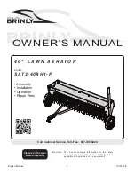 Preview for 1 page of Brinly SAT2-40BH-P Owner'S Manual