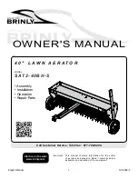 Preview for 1 page of Brinly SAT2-40BH-S Owner'S Manual