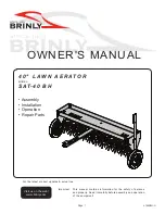 Brinly SATY-40 BH Owner'S Manual preview