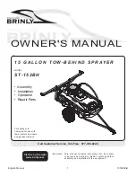 Предварительный просмотр 1 страницы Brinly ST-152BH Owner'S Manual