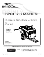 Brinly ST-251BH Owner'S Manual preview