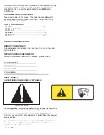 Preview for 2 page of Brinly STS-42 LXH Owner'S Manual