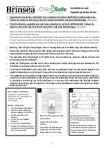 Preview for 5 page of Brinsea Chick Safe eco Installation And Operating Instructions Manual