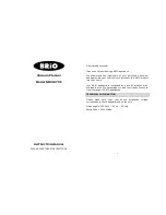 Preview for 1 page of BRIO BR2127VC Instruction Manual