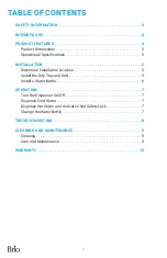 Preview for 2 page of BRIO CL520CV Instruction Manual