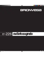 Brionvega rr-226 Installation Instructions Manual preview