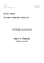 Brise Audio TSURANAGI User Manual предпросмотр