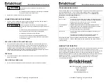 Preview for 4 page of BriskHeat DHCH Series Instruction Manual