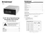 BriskHeat HL101 Series Instruction Manual preview