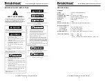 Preview for 2 page of BriskHeat HL101 Series Instruction Manual