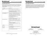 Preview for 22 page of BriskHeat HL101 Series Instruction Manual