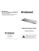 BriskHeat Metal Clad Hopper Heater Instruction Manual предпросмотр