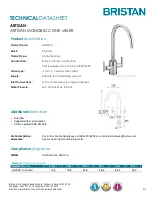 Предварительный просмотр 1 страницы Bristan Artisan AR SNK C Fitting Instructions & Contents List