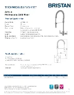 Bristan Artisan Installation Instructions & User Manual preview