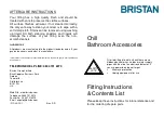 Предварительный просмотр 1 страницы Bristan Chill Instructions