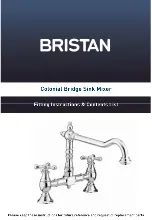 Предварительный просмотр 1 страницы Bristan Colonial K BRSNK C Fitting Instructions & Contents List