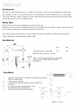 Предварительный просмотр 2 страницы Bristan Colonial K BRSNK C Fitting Instructions & Contents List