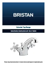 Bristan Colonial Tap Series Installation Instructions & User Manual preview