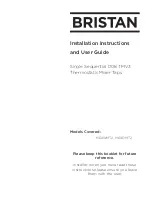 Предварительный просмотр 1 страницы Bristan H64DMT2 Installation Instructions And User Manual