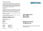 Предварительный просмотр 1 страницы Bristan Java J BASNW C Fitting Instructions & Contents List