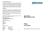 Предварительный просмотр 1 страницы Bristan Java J BF C Fitting Instructions