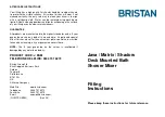 Предварительный просмотр 1 страницы Bristan JAVA J BSM E8 C Fitting Instructions