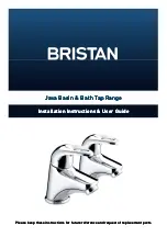 Bristan Java Series Installation Instructions & User Manual предпросмотр