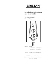 Bristan Joy ThermoSafe JOYT385 W Installation Instructions And User Manual предпросмотр