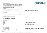 Bristan JU BAS C Fitting Instructions & Contents List предпросмотр