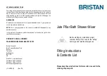 Предварительный просмотр 1 страницы Bristan Jute JU PBSM C Fitting Instructions & Contents List