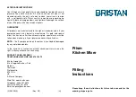 Предварительный просмотр 2 страницы Bristan PRISM PM SNK C Fitting Instructions