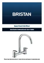 Предварительный просмотр 1 страницы Bristan Quest Deck Sink Mixer Installation Instructions & User Manual