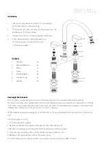 Предварительный просмотр 3 страницы Bristan Quest Deck Sink Mixer Installation Instructions & User Manual