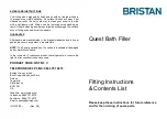 Bristan Quest QST BF C Fitting Instructions & Contents List предпросмотр