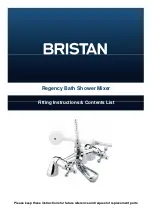 Bristan Regency R BSM C Fitting Instructions & Contents List предпросмотр