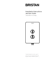 Предварительный просмотр 1 страницы Bristan SM385 W Installation Instructions And User Manual