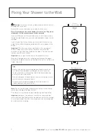 Предварительный просмотр 8 страницы Bristan SM385 W Installation Instructions And User Manual