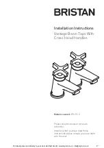 Предварительный просмотр 1 страницы Bristan Vantage VTX 1/2 C Installation Instructions Manual