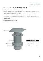 Preview for 5 page of Bristan W BASIN06 C Fitting Instructions & Contents List