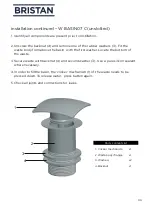 Предварительный просмотр 5 страницы Bristan W BASIN07 C Installation Instructions & User Manual