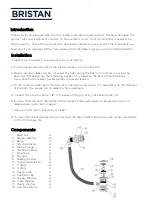 Предварительный просмотр 2 страницы Bristan W BATH05 C Installation Instructions & User Manual