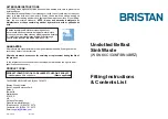 Bristan W SNK6 C Fitting Instructions & Contents List предпросмотр