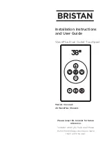 Bristan WavePlus Dual Outlet Touchpad Installation Instructions And User Manual preview